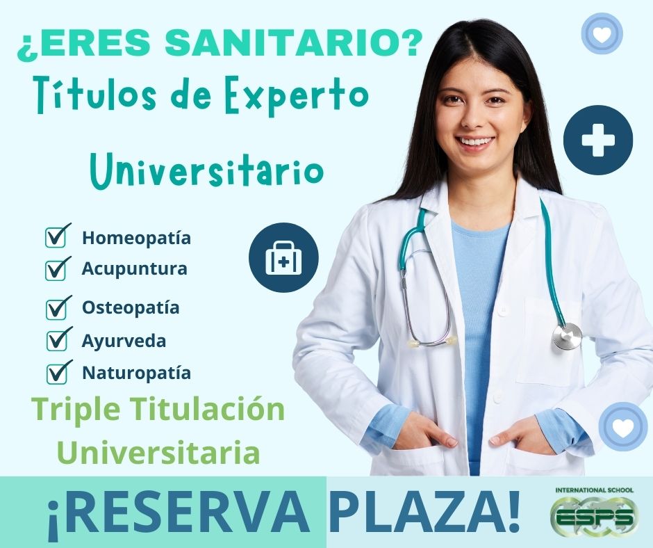Máster en Naturopatía Online. 6ª Convocatoria del Máster Online de Naturopatía con Diploma Universitario de hasta 3 universidades